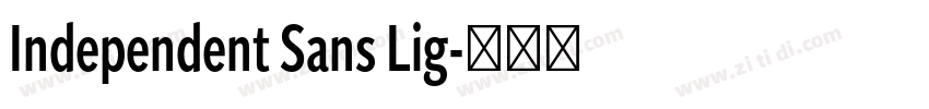 Independent Sans Lig字体转换